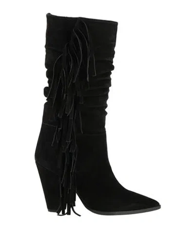 Dondup Woman Boot Black Size 10 Leather