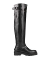 Dondup Woman Boot Black Size 10 Soft Leather In Black