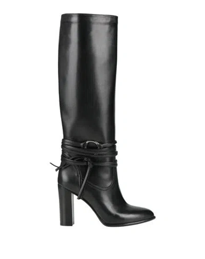Dondup Woman Boot Black Size 10 Leather