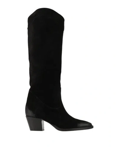 Dondup Woman Boot Black Size 11 Leather