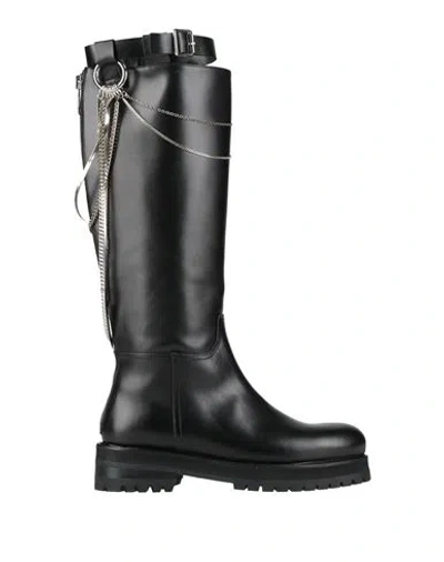 Dondup Woman Boot Black Size 7 Leather
