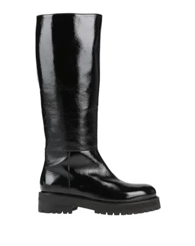 Dondup Woman Boot Black Size 11.5 Leather
