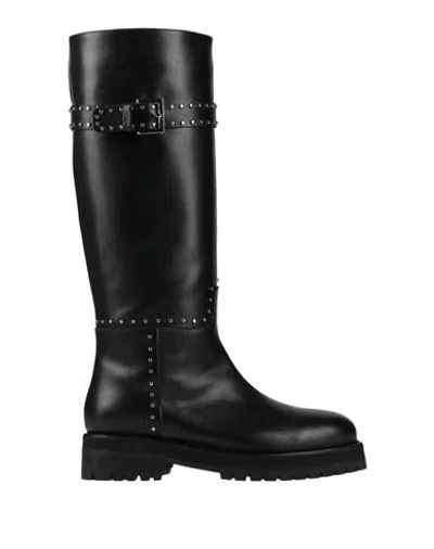 Dondup Woman Boot Black Size 9 Leather