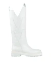 Dondup Woman Boot White Size 6 Soft Leather In White