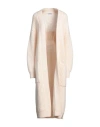 Dondup Woman Cardigan Cream Size 8 Wool, Mohair Wool, Polyamide In Neutral
