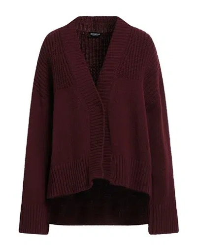 Dondup Woman Cardigan Garnet Size 6 Wool, Cashmere In Red