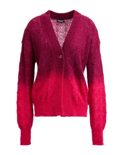 Dondup Woman Cardigan Garnet Size 8 Polyamide, Mohair Wool, Wool