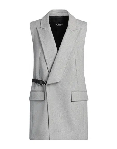 Dondup Woman Coat Grey Size 10 Virgin Wool, Polyamide, Cashmere