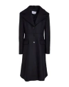 Dondup Woman Coat Midnight Blue Size 10 Virgin Wool In Multi