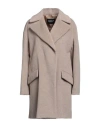 Dondup Wool Alpaca And Mohair Caban In Grey