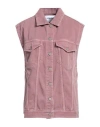 Dondup Woman Denim Outerwear Pastel Pink Size Xs Cotton In Pink