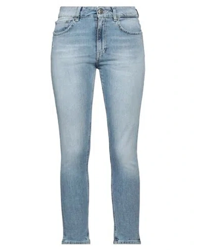 Dondup Woman Jeans Blue Size 31 Organic Cotton, Recycled Elastane