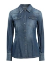 Dondup Denim Shirts In Blue