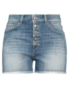 Dondup Mid-rise Denim Mini Shorts In Blue