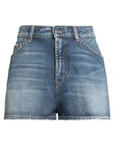 Dondup Woman Denim Shorts Blue Size 30 Cotton