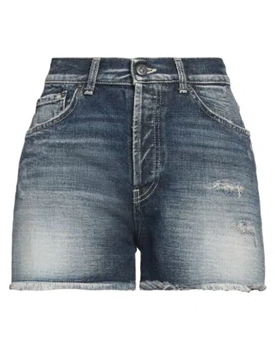 Dondup Woman Denim Shorts Blue Size 30 Cotton
