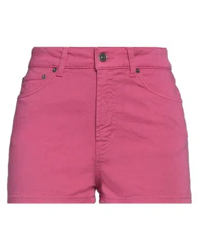 Dondup Stella Denim Shorts In Fuxia