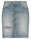 Dondup Woman Denim Skirt Blue Size 31 Organic Cotton, Recycled Elastane In Blue