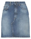 Dondup Woman Denim Skirt Blue Size 32 Cotton In Blue