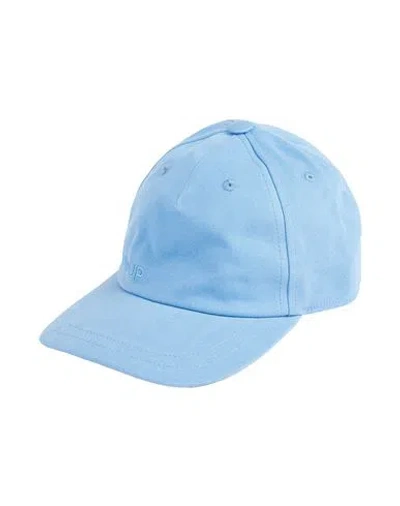 Dondup Woman Hat Azure Size Onesize Cotton In Blue