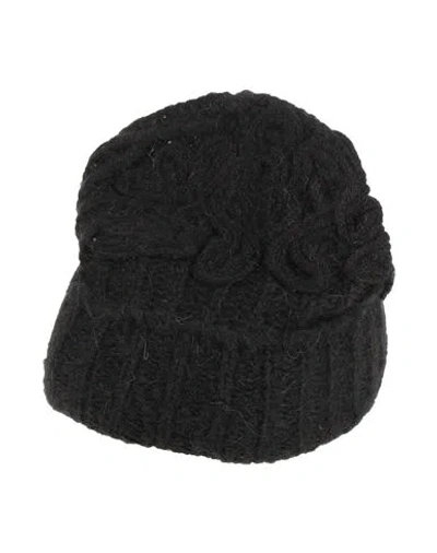 Dondup Woman Hat Black Size Onesize Acrylic, Polyamide, Mohair Wool