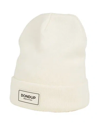 Dondup Woman Hat Cream Size Onesize Wool, Acrylic In White