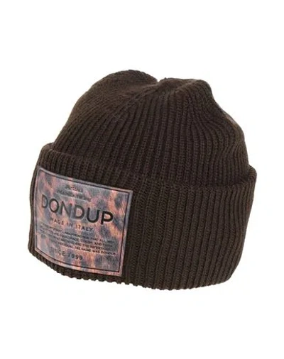 Dondup Woman Hat Dark Brown Size Onesize Wool, Acrylic