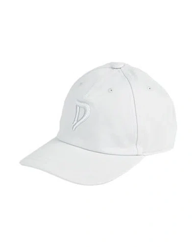 Dondup Woman Hat Light Grey Size Onesize Cotton In White