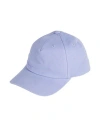 Dondup Woman Hat Lilac Size Onesize Cotton In Blue