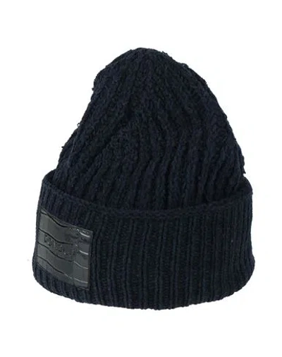 Dondup Woman Hat Midnight Blue Size Onesize Cotton