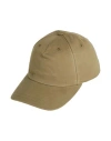 Dondup Woman Hat Military Green Size Onesize Cotton In Neutral