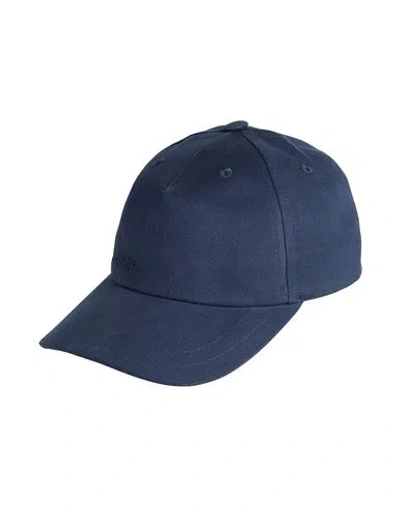 Dondup Woman Hat Navy Size Onesize Cotton In Black