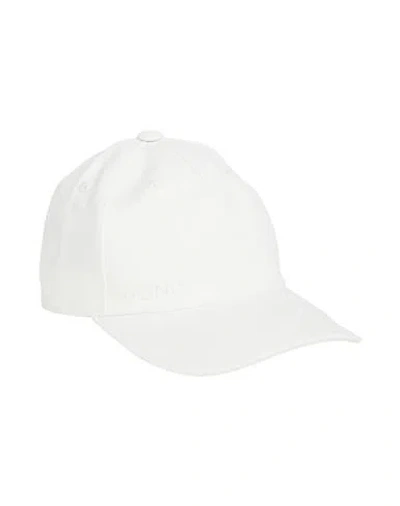 Dondup Woman Hat White Size Onesize Cotton In Neutral