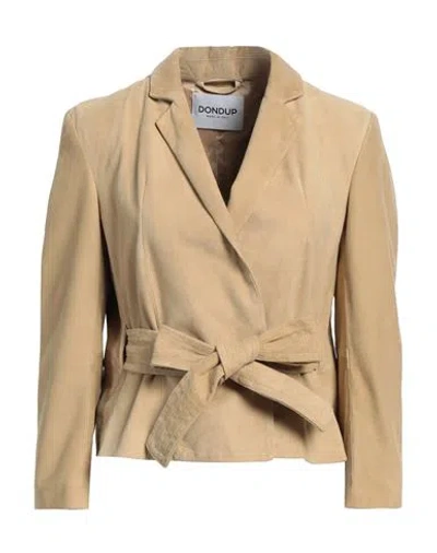 Dondup Woman Jacket Mustard Size 8 Lambskin In Yellow