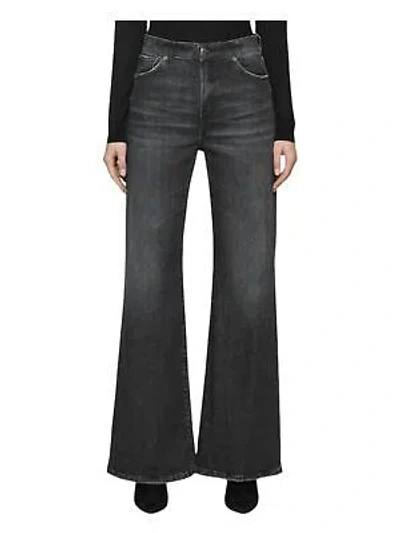 Pre-owned Dondup Woman Jeans A Zampa Nero 18258