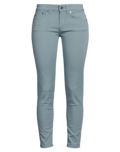 DONDUP DONDUP WOMAN JEANS AZURE SIZE 26 COTTON, ELASTOMULTIESTER, ELASTANE