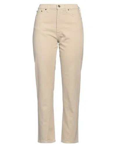 Dondup Woman Jeans Beige Size 27 Cotton, Elastane