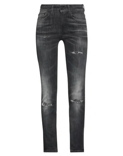 Dondup Woman Jeans Black Size 25 Cotton, Elastane