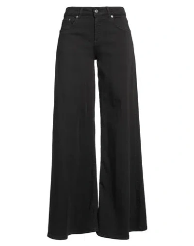 Dondup Woman Jeans Black Size 25 Cotton, Elastomultiester, Elastane In Black