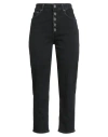 Dondup Woman Jeans Black Size 27 Cotton, Recycled Cotton, Modal, Recycled Polyester, Textile Fibers
