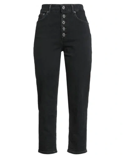 Dondup Woman Jeans Black Size 27 Cotton, Recycled Cotton, Modal, Recycled Polyester, Textile Fibers