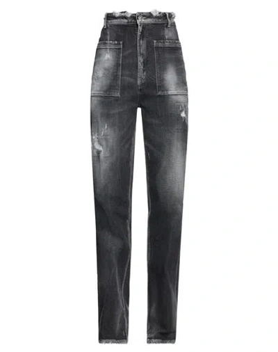 Dondup Woman Jeans Black Size 28 Cotton, Elastane
