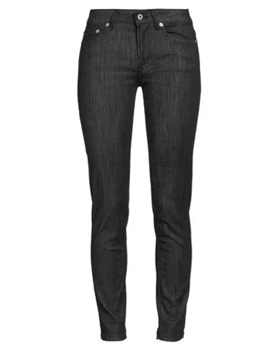 Dondup Woman Jeans Black Size 28 Cotton, Elastomultiester, Elastane