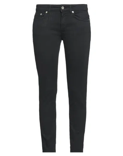 DONDUP DONDUP WOMAN JEANS BLACK SIZE 29 COTTON, ELASTANE
