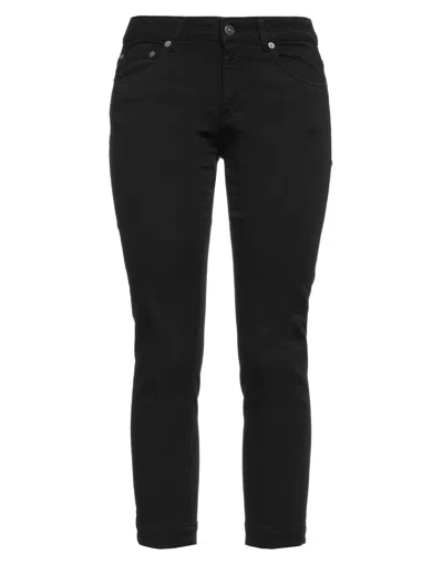 Dondup Denim Cropped In Black