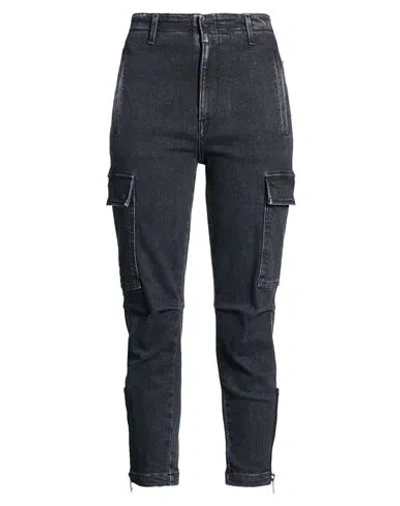 Dondup Woman Jeans Black Size 29 Organic Cotton, Recycled Elastane