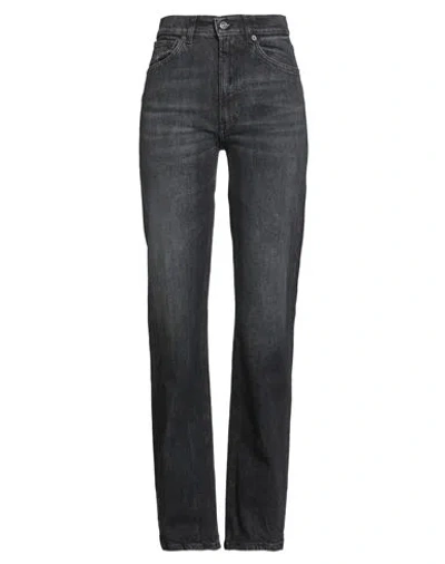 Dondup Woman Jeans Black Size 30 Cotton, Elastane