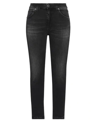 Dondup Woman Jeans Black Size 32 Cotton, Polyester, Modal, Elastane