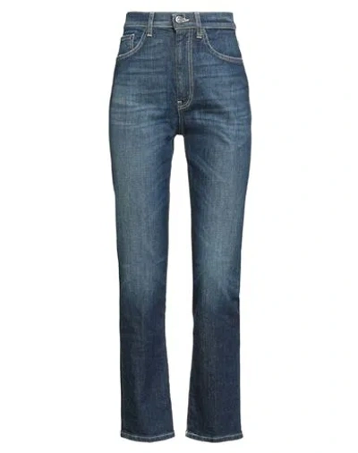 Dondup Woman Jeans Blue Size 24 Cotton, Elastane