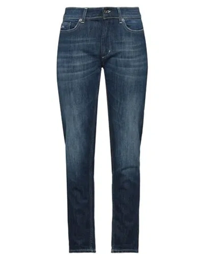 Dondup Woman Jeans Blue Size 24 Cotton, Elastomultiester
